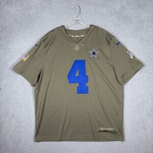 Nike Dallas Cowboys Dak Prescott Jersey Men’s 2XL Salute To Service Limited